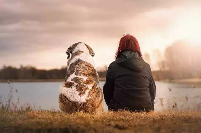 Women with dog