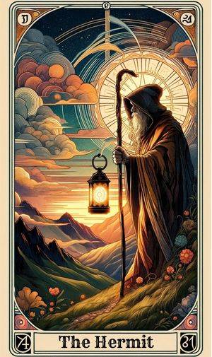 Hermit tarot card