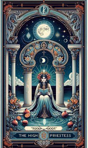 High Priestess tarot card