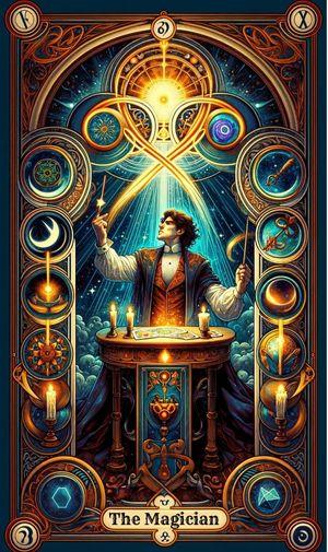 Magician tarot card