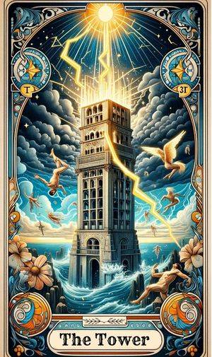 Tower tarot card